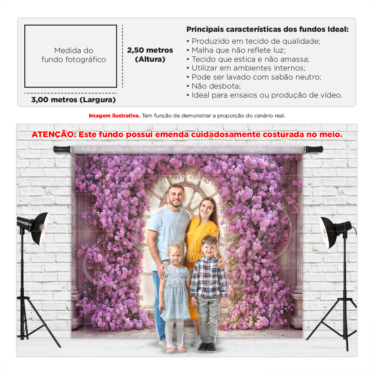 Fundo Fotográfico Dia das Mães Janela Provençal