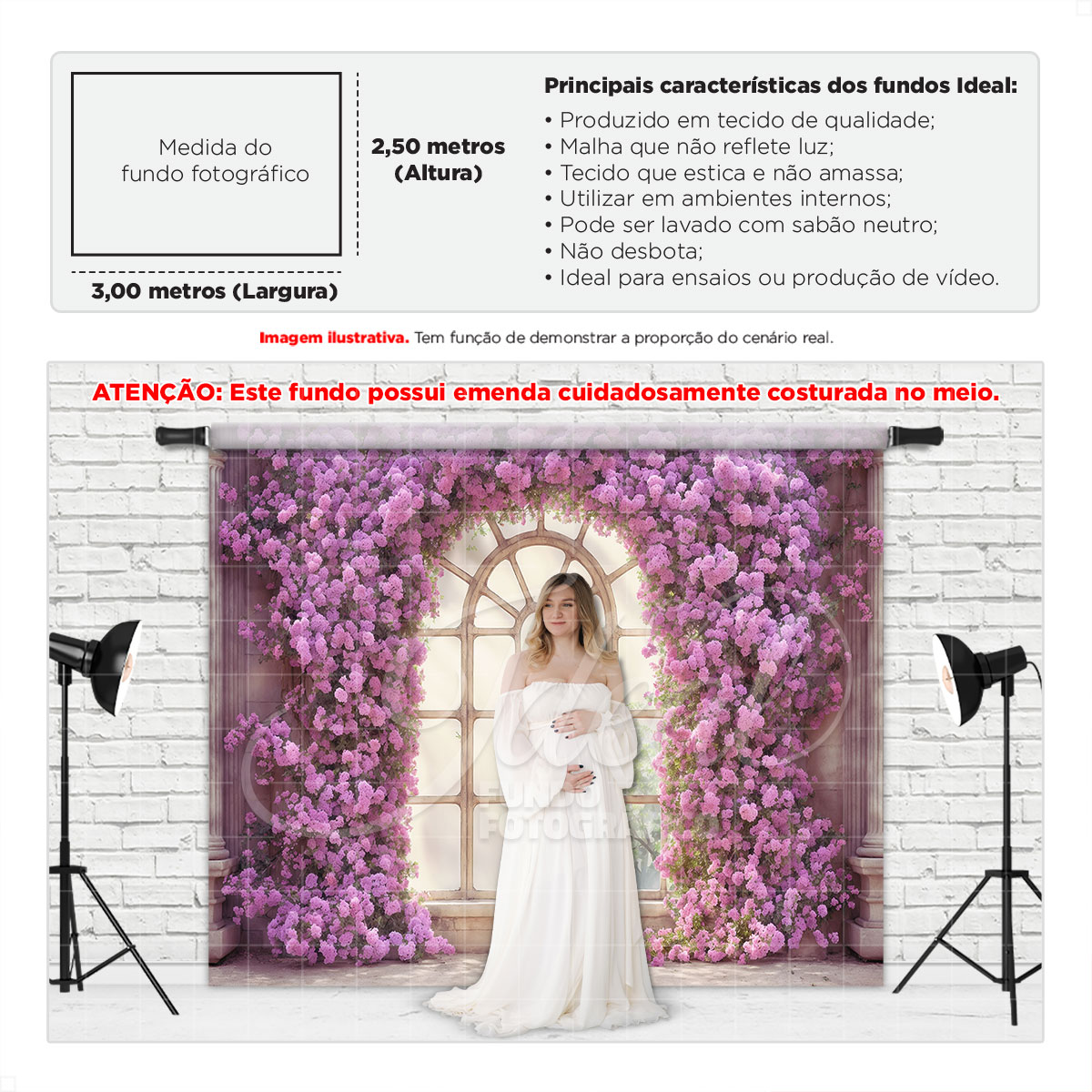 Fundo Fotográfico Dia das Mães Janela Provençal