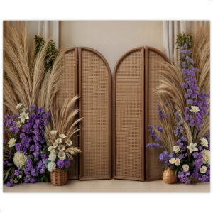 Fundo Fotográfico Dia das Mães Biombo Boho