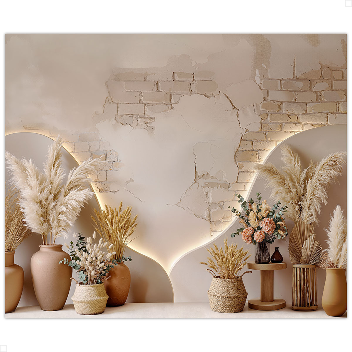 Fundo Fotográfico Dia das Mães Coração Boho